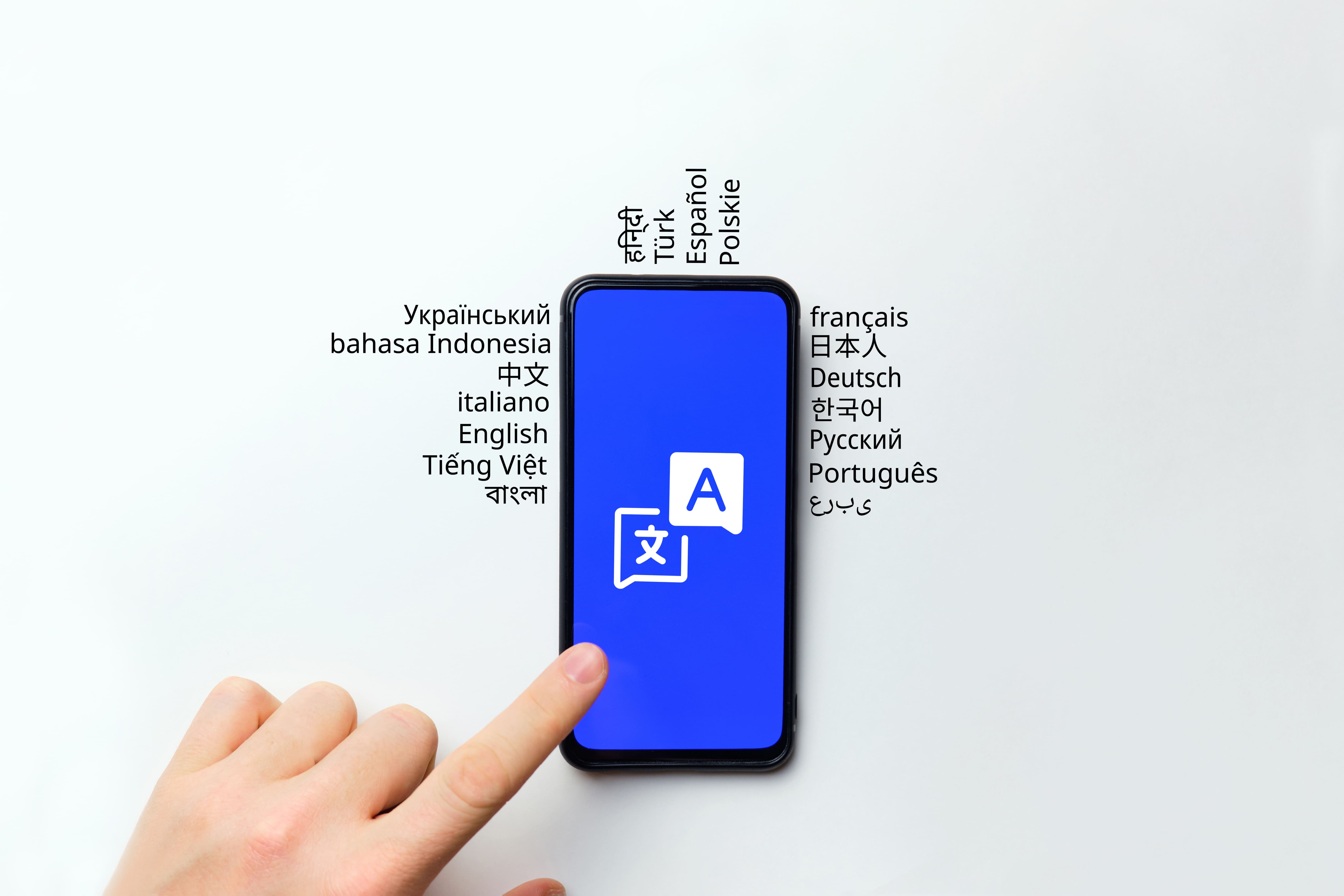 Language learning apps dashboard